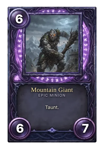 Mountain Giant, an Epic card