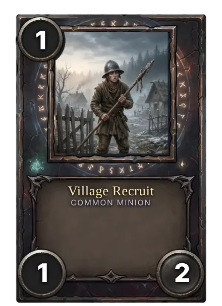 Village Recruit, a Common card