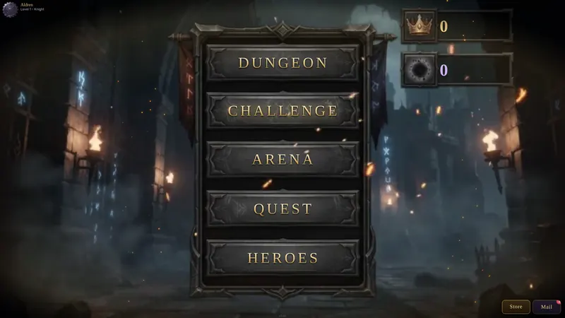 Main menu