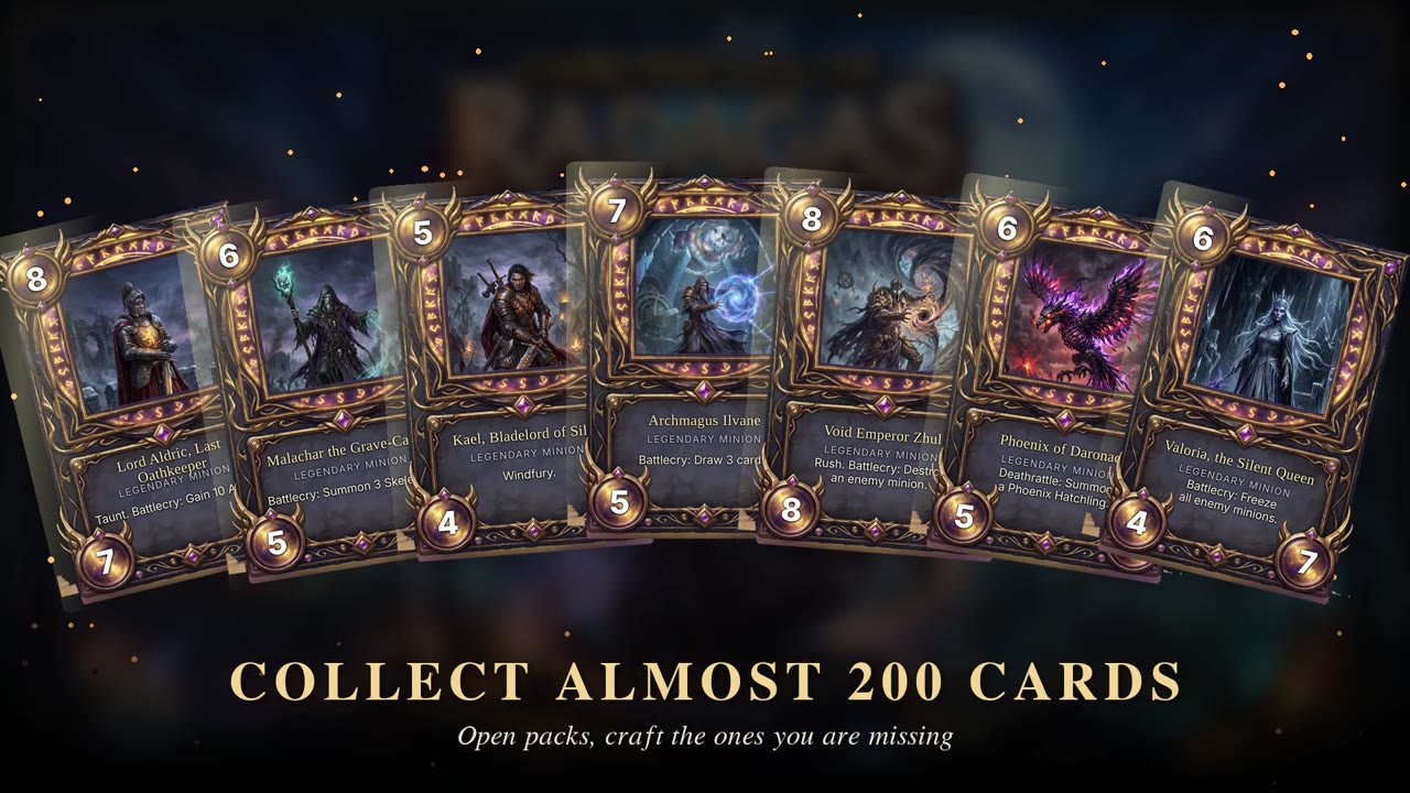 Chronicles of Radagas trailer: collect almost 200 cards