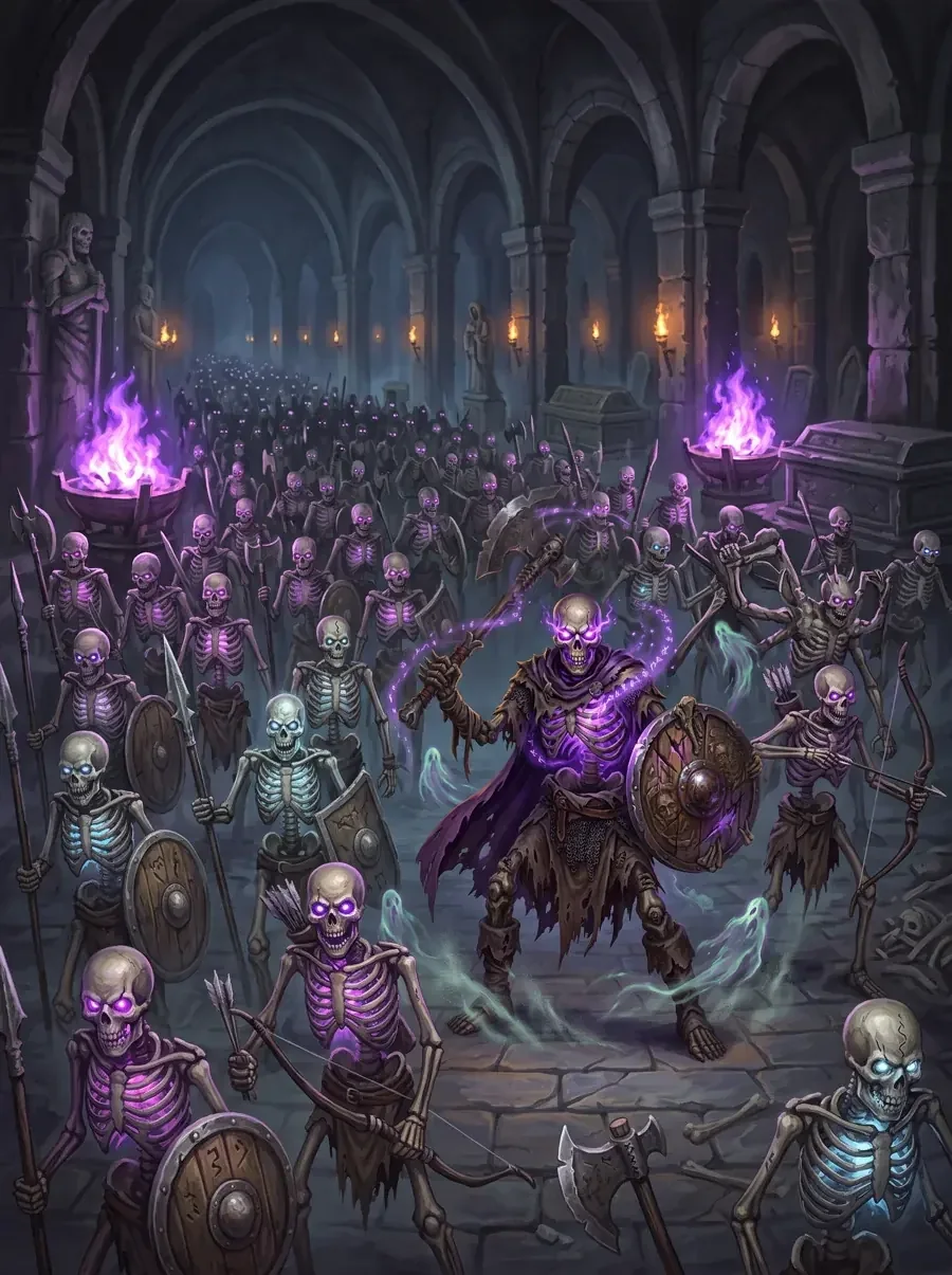 An army of skeletons